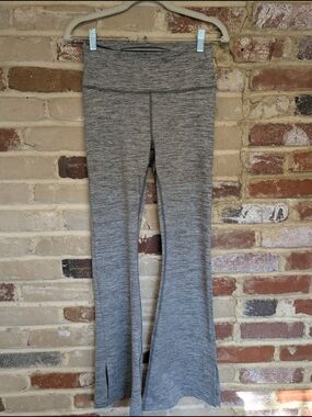Mono B Gray Marled Flare Leggings